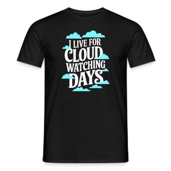 Observateur de tempêtes et météorologue amateur de météo - T-shirt homme - noir - Devant - AI Model Male 178 light (178cm)