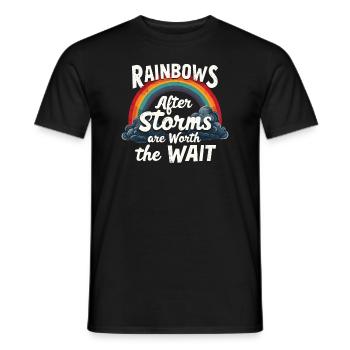 Observateur de tempêtes et météorologue amateur de météo - T-shirt homme - noir - Devant - AI Model Male 178 light (178cm)
