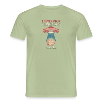 Kaffeeliebhaber, Koffeinsüchtiger Und - Männer T-Shirt - Sage - Vorne - AI Model Male 178 light (178cm)