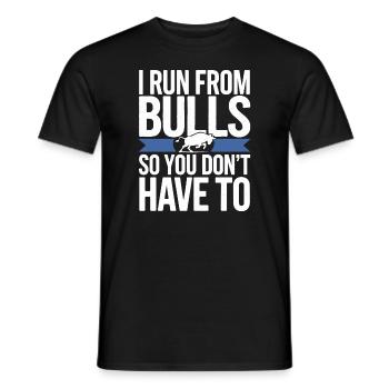 Rodeo Clown Entertainer Bull Riding And Rodeo - Men's T-Shirt - black - Front - AI Model Male 178 light (178cm)