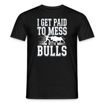Rodeo Clown Entertainer Bull Riding And Rodeo - Männer T-Shirt - Schwarz - Vorne - AI Model Male 178 light (178cm)
