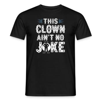 Rodeo Clown Entertainer Bull Riding And Rodeo - Men's T-Shirt - black - Front - AI Model Male 178 light (178cm)