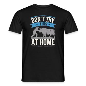 Rodeo Clown Entertainer Bull Riding And Rodeo - Men's T-Shirt - black - Front - AI Model Male 178 light (178cm)