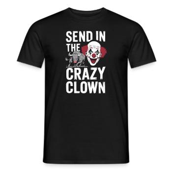 Rodeo Clown Entertainer Bull Riding And Rodeo - Men's T-Shirt - black - Front - AI Model Male 178 light (178cm)