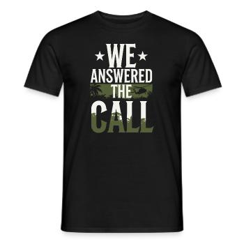 Honor the Vietnam veterans with patriotism and - Men's T-Shirt - black - Front - AI Model Male 178 light (178cm)