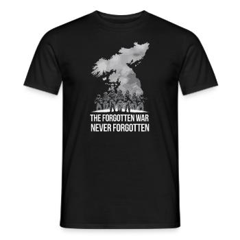 Honneur et reconnaissance des anciens combattants de la guerre de Corée - T-shirt homme - noir - Devant - AI Model Male 178 light (178cm)