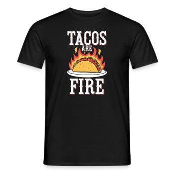Authentische Mexikanische Tacos für Den Taco - Männer T-Shirt - Schwarz - Vorne - AI Model Male 178 light (178cm)
