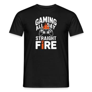 La vie de jeu pour les amateurs de jeux et le rétro - T-shirt homme - noir - Devant - AI Model Male 178 light (178cm)