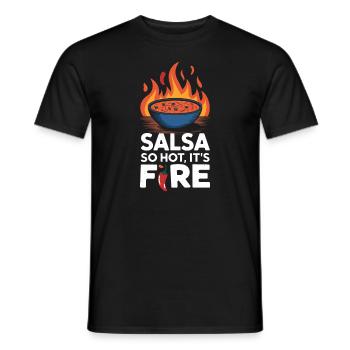 Salsa Lover Fiesta Mexican Cuisine Freshness - Men's T-Shirt - black - Front - AI Model Male 178 light (178cm)