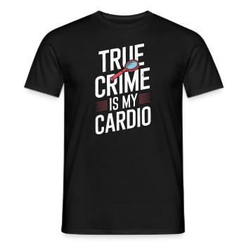 Fan de true crime pour les amateurs de séries policières et - T-shirt homme - noir - Devant - AI Model Male 178 light (178cm)