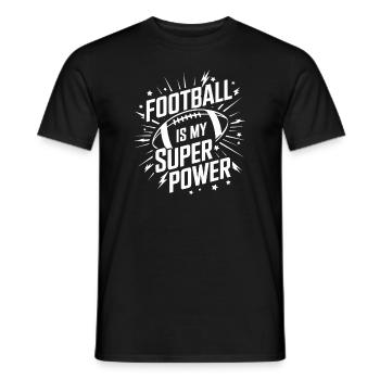 Touchdown Zeit Für Football Fans und - Männer T-Shirt - Schwarz - Vorne - AI Model Male 178 light (178cm)