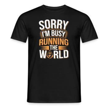 Conspiration mondiale du Nouvel Ordre Mondial - T-shirt homme - noir - Devant - AI Model Male 178 light (178cm)