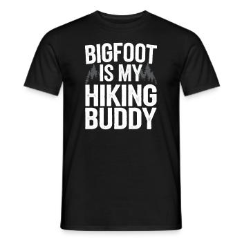 Bigfoot Believer Sasquatch Cryptid Forest Creature - Men's T-Shirt - black - Front - AI Model Male 178 light (178cm)