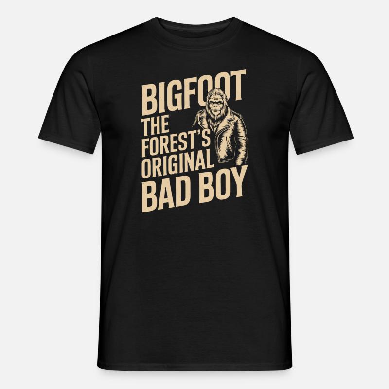 Bigfoot croyant Sasquatch Cryptide Créature de la forêt - T-shirt homme - noir