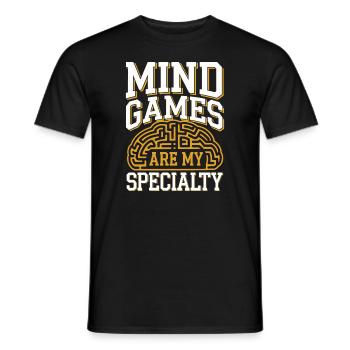 Conspiration de contrôle mental Mk-Ultra et gouvernement - T-shirt homme - noir - Devant - AI Model Male 178 light (178cm)