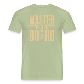 Mouvement de renaissance des échecs Chess Lover Strategic - T-shirt homme - vert sauge - Devant - AI Model Male 178 light (178cm)