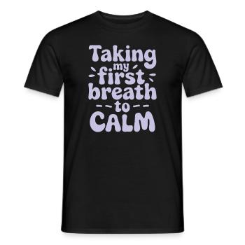 Calm Mind, Meditation Practice and Spiritual - Men's T-Shirt - black - Front - AI Model Male 178 light (178cm)