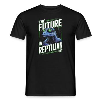Lézard Peuple Reptile Conspiration Et Secret - T-shirt homme - noir - Devant - AI Model Male 178 light (178cm)