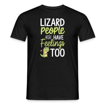 Lézard Peuple Reptile Conspiration Et Secret - T-shirt homme - noir - Devant - AI Model Male 178 light (178cm)