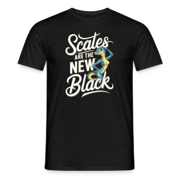 Lézard Peuple Reptile Conspiration Et Secret - T-shirt homme - noir - Devant - AI Model Male 178 light (178cm)