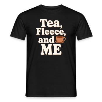 Winter Cozy Culture Warme Decken Hot Cocoa - Männer T-Shirt - Schwarz - Vorne - AI Model Male 178 light (178cm)