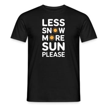 Winter-mürrisch-kälte-wetter-beschwerden - Männer T-Shirt - Schwarz - Vorne - AI Model Male 178 light (178cm)