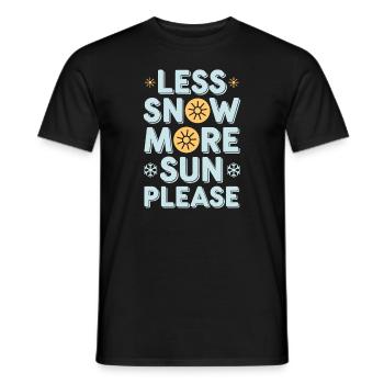 Winter-mürrisch-kälte-wetter-beschwerden - Männer T-Shirt - Schwarz - Vorne - AI Model Male 178 light (178cm)