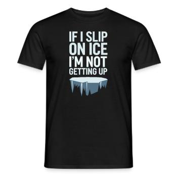 Winter-mürrisch-kälte-wetter-beschwerden - Männer T-Shirt - Schwarz - Vorne - AI Model Male 178 light (178cm)