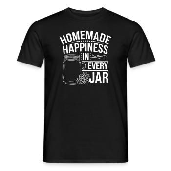 Preserving homemade food - Men's T-Shirt - black - Front - AI Model Male 178 light (178cm)