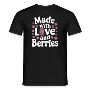 Preserving homemade food - Men's T-Shirt - black - Front - AI Model Male 178 light (178cm)