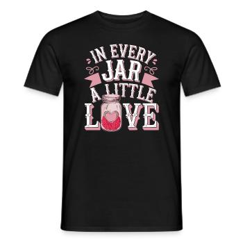 Preserving homemade food - Men's T-Shirt - black - Front - AI Model Male 178 light (178cm)