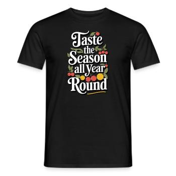 Preserving homemade food - Men's T-Shirt - black - Front - AI Model Male 178 light (178cm)