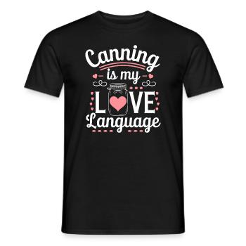 Preserving homemade food - Men's T-Shirt - black - Front - AI Model Male 178 light (178cm)