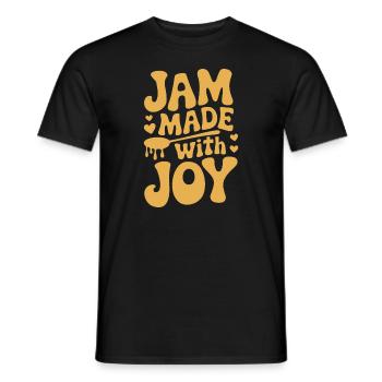 Preserving homemade food - Men's T-Shirt - black - Front - AI Model Male 178 light (178cm)