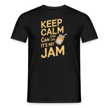 Preserving homemade food - Men's T-Shirt - black - Front - AI Model Male 178 light (178cm)