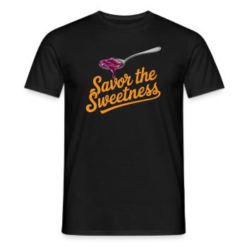 Preserving homemade food - Men's T-Shirt - black - Front - AI Model Male 178 light (178cm)