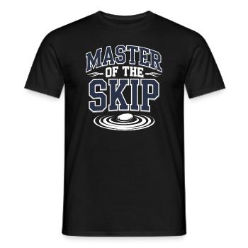 Stone jumping, stone jumping, outdoor hobby stone - Men's T-Shirt - black - Front - AI Model Male 178 light (178cm)