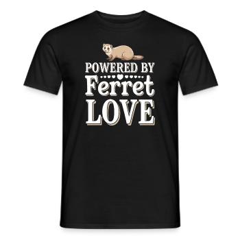 Propriétaire de furet, Amateur de furets, Bonbons - T-shirt homme - noir - Devant - AI Model Male 178 light (178cm)
