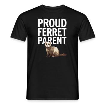 Propriétaire de furet, Amateur de furets, Bonbons - T-shirt homme - noir - Devant - AI Model Male 178 light (178cm)