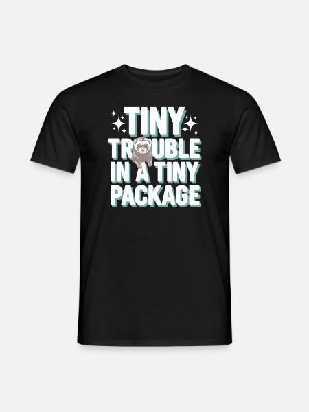 Frettchenbesitzer, Frettchenliebhaber, Süßes - Männer T-Shirt - Schwarz
