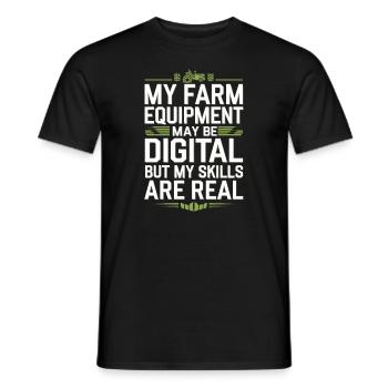 Farming Simulator Virtual Farming Game Fan Farm - Männer T-Shirt - Schwarz - Vorne - AI Model Male 178 light (178cm)