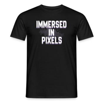 Introverted Gamer Declarer Calm - Men's T-Shirt - black - Front - AI Model Male 178 light (178cm)