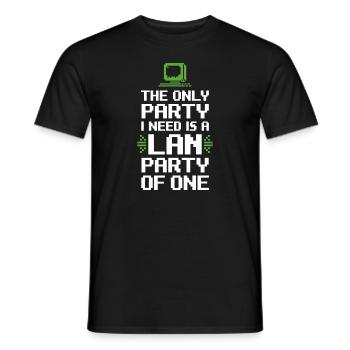 Introverted Gamer Declarer Calm - Men's T-Shirt - black - Front - AI Model Male 178 light (178cm)