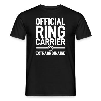 Bague Dude Cérémonie de mariage Bague Guy - T-shirt homme - noir - Devant - AI Model Male 178 light (178cm)
