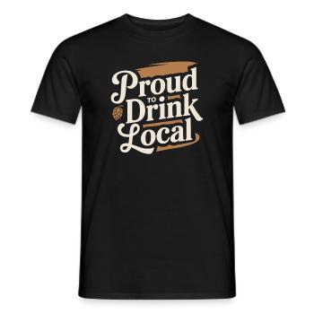 Craft-beer-enthusiast, Lokaler Brauerei-fan - Männer T-Shirt - Schwarz - Vorne - AI Model Male 178 light (178cm)