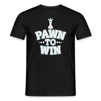 Schach-humor-liebhaber Lustige Schachmatt- Und - Männer T-Shirt - Schwarz - Vorne - AI Model Male 178 light (178cm)