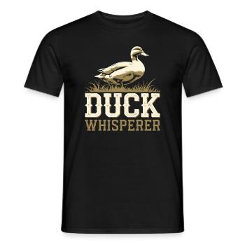propriétaires de canards domestiques, amoureux des canards, - T-shirt homme - noir - Devant - AI Model Male 178 light (178cm)