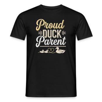 propriétaires de canards domestiques, amoureux des canards, - T-shirt homme - noir - Devant - AI Model Male 178 light (178cm)