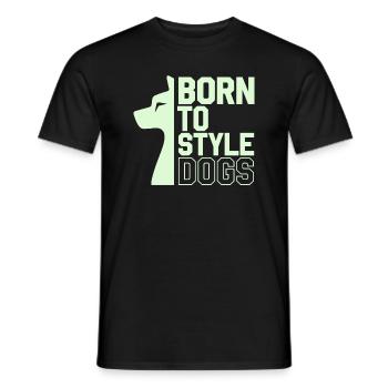 Passionné de soins pour chiens Soins et soins pour chiens - T-shirt homme - noir - Devant - AI Model Male 178 light (178cm)