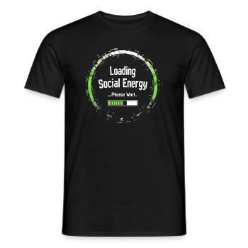 Introverted Gamer Declarer Calm - Men's T-Shirt - black - Front - AI Model Male 178 light (178cm)